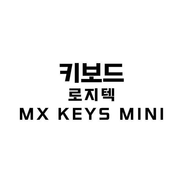 로지텍 mx keys mini 후기 그리고 로지볼트와 유니파잉 차이 2 로지텍 mx keys mini