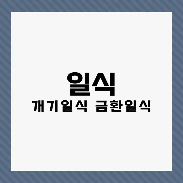 개기일식 금환일식 차이