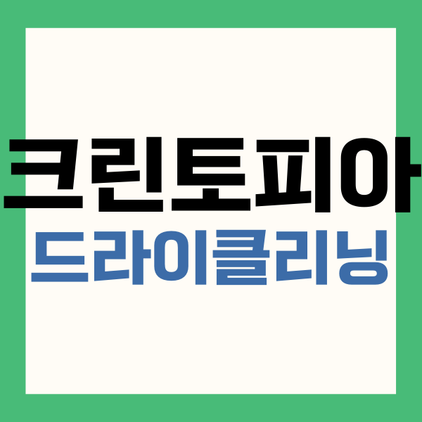 2025년 크린토피아 드라이클리닝 가격: 셔츠, 바지, 패딩, 정장 등 1 크린토피아 드라이클리닝 가격