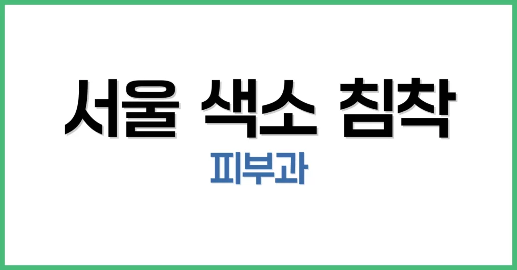 서울 색소 침착 피부과 가이드 2025 | 원인·치료법·시술비용·리뷰 총정리 1 색소 침착이란 무엇일까요?